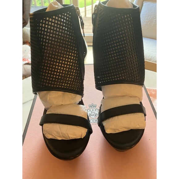 Juicy Couture Women's Carli Cage Platform Heels Black Size 8M NIB - Picture 3 of 14